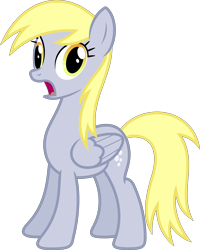Size: 5000x6237 | Tagged: safe, artist:xpesifeindx, character:derpy hooves, species:pegasus, species:pony, episode:rainbow falls, g4, my little pony: friendship is magic, .svg available, absurd resolution, derp, female, gasp, mare, simple background, solo, transparent background, vector