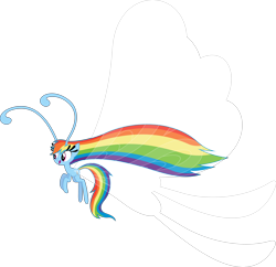 Size: 6199x6000 | Tagged: safe, artist:dasprid, character:rainbow dash, species:breezies, episode:it ain't easy being breezies, g4, my little pony: friendship is magic, absurd resolution, breeziefied, female, rainbow breez, solo, species swap