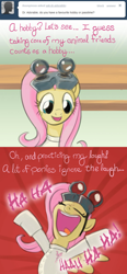Size: 640x1380 | Tagged: safe, artist:giantmosquito, character:fluttershy, ask, ask-dr-adorable, dr adorable, parody, tumblr