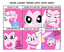 Size: 1600x1300 | Tagged: safe, artist:varemia, character:pinkie pie, my little pony:equestria girls, bent over, biting, doing loving things, humanized, looking at you, love, meme, open mouth, upside down, wide eyes