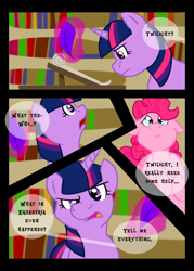 Size: 1100x1540 | Tagged: safe, artist:chubbyjam, character:pinkie pie, character:twilight sparkle, episode:too many pinkie pies, g4, my little pony: friendship is magic