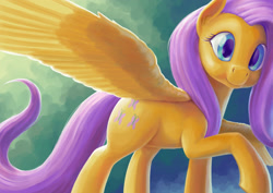 Size: 1981x1400 | Tagged: safe, artist:dahtamnay, character:fluttershy, species:pegasus, species:pony, cute, female, mare, shyabetes, solo, spread wings, wings