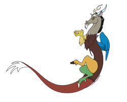 Size: 1280x1024 | Tagged: safe, artist:rollingrabbit, artist:spideranon, artist:synch-anon, character:discord, species:draconequus, floating, male, simple background, solo, transparent background, vector