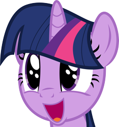 Size: 5000x5347 | Tagged: safe, artist:uxyd, character:twilight sparkle, species:pony, episode:sweet and elite, g4, my little pony: friendship is magic, :d, absurd resolution, bust, cute, faec, female, happy, joy, mare, open mouth, simple background, smiling, solo, transparent background, twiabetes, vector