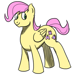 Size: 650x643 | Tagged: safe, artist:varemia, character:fluttershy, butterscotch, rule 63, solo