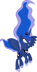 Size: 4065x7791 | Tagged: dead source, safe, artist:hawk9mm, character:princess luna, absurd resolution, female, glowing eyes, simple background, solo, transparent background, vector