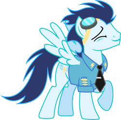 Size: 6157x6130 | Tagged: safe, artist:hawk9mm, character:soarin', absurd resolution, goggles, male, simple background, solo, transparent background, vector, wonderbolts dress uniform