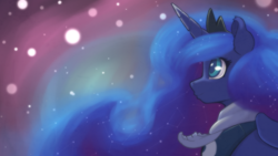 Size: 3840x2160 | Tagged: safe, artist:crombiettw, character:princess luna, clothing, female, scarf, solo