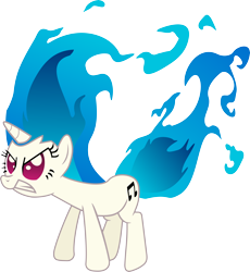 Size: 6000x6525 | Tagged: safe, artist:uxyd, character:dj pon-3, character:vinyl scratch, species:pony, species:unicorn, absurd resolution, angry, cutie mark, female, fire, glare, gritted teeth, hooves, horn, mane of fire, mare, rage, simple background, solo, teeth, transparent background, vector
