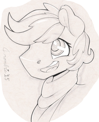 Size: 1280x1569 | Tagged: safe, artist:crombiettw, character:double diamond, episode:the cutie map, g4, my little pony: friendship is magic, male, sketch, solo, traditional art