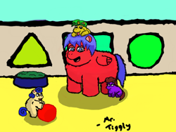 Size: 680x511 | Tagged: safe, artist:mr tiggly the wiggly walnut, ball, fluffy pony, fluffy pony foals