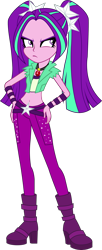 Size: 1280x3147 | Tagged: safe, artist:abealy2, artist:imperfectxiii, edit, character:aria blaze, equestria girls:rainbow rocks, g4, my little pony: equestria girls, my little pony:equestria girls, amulet, belly button, clothing, female, hand on hip, high heel boots, midriff, moody, necklace, simple background, solo, transparent background, vector, vector edit, wristband