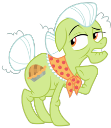 Size: 3900x4500 | Tagged: safe, artist:reginault, character:granny smith, species:earth pony, species:pony, episode:brotherhooves social, g4, my little pony: friendship is magic, .svg available, female, hoof on chest, simple background, solo, transparent background, vector