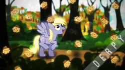 Size: 1920x1080 | Tagged: safe, artist:daydreamsyndrom, artist:floppychiptunes, artist:minhbuinhat99, artist:turbo740, character:derpy hooves, species:pegasus, species:pony, female, food, mare, muffin, solo, vector, wallpaper