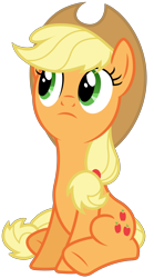 Size: 3333x6000 | Tagged: safe, artist:reginault, character:applejack, species:earth pony, species:pony, .svg available, absurd resolution, crystal empire, female, simple background, sitting, solo, transparent background, vector