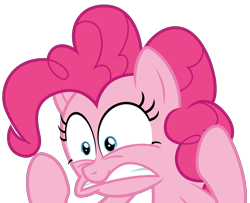 Size: 6400x5200 | Tagged: safe, artist:reginault, character:pinkie pie, species:earth pony, species:pony, episode:wonderbolts academy, .svg available, absurd resolution, faec, female, simple background, solo, syndrome, transparent background, vector