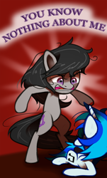 Size: 1000x1658 | Tagged: safe, artist:esuka, character:dj pon-3, character:octavia melody, character:vinyl scratch, angry