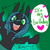 Size: 1000x1000 | Tagged: safe, artist:ryuredwings, character:queen chrysalis, species:changeling, cute, cutealis, female, filly, filly queen chrysalis, solo
