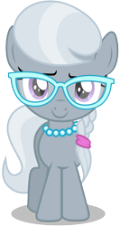 Size: 4000x7500 | Tagged: safe, artist:caliazian, character:silver spoon, episode:twilight time, g4, my little pony: friendship is magic, absurd resolution, cute, female, silverbetes, simple background, solo, transparent background, vector