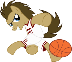 Size: 7000x6050 | Tagged: safe, artist:caliazian, character:doctor whooves, character:time turner, species:pony, .svg available, absurd resolution, ball, basketball, clothing, jersey, male, simple background, solo, sports, stallion, transparent background, vector