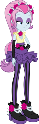 Size: 3000x9435 | Tagged: safe, artist:aqua-pony, equestria girls:rainbow rocks, g4, my little pony: equestria girls, my little pony:equestria girls, absurd resolution, clothing, female, headband, inkscape, simple background, solo, spikes, transparent background, vector, violet blurr