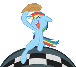 Size: 1700x1500 | Tagged: safe, artist:ocarina0ftimelord, edit, character:rainbow dash, species:pegasus, species:pony, applejack's hat, atomic bomb, bomb, clothing, cowboy hat, crossover, dr. strangelove, female, hat, major kong, movie reference, nuclear weapon, riding a bomb, simple background, solo, stetson, transparent background, vector, weapon
