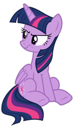Size: 4200x7200 | Tagged: safe, artist:reginault, character:twilight sparkle, character:twilight sparkle (alicorn), species:alicorn, species:pony, episode:the times they are a changeling, g4, my little pony: friendship is magic, .svg available, absurd resolution, female, folded wings, mare, simple background, sitting, solo, transparent background, twilight is not amused, unamused, vector