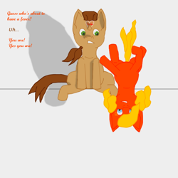 Size: 700x700 | Tagged: safe, artist:planetkiller, derpibooru original, oc, oc only, oc:planetkiller, species:pony, fever, fire, fire pony, impending doom, made of fire, ponified, subtle as a train wreck, this will end in pain, upside down