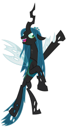 Size: 4800x9000 | Tagged: safe, artist:reginault, character:queen chrysalis, species:changeling, episode:to where and back again, g4, my little pony: friendship is magic, .svg available, absurd resolution, changeling queen, female, rearing, simple background, solo, transparent background, vector