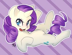 Size: 2458x1883 | Tagged: safe, artist:acharmingpony, character:rarity, species:pony, species:unicorn, cute, female, mare, open mouth, raribetes, smiling, solo
