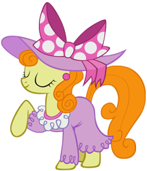 Size: 1970x2290 | Tagged: safe, artist:liggliluff, character:carrot top, character:golden harvest, species:pony, clothing, dress, female, show accurate, simple background, solo, transparent background, vector