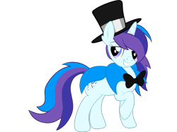 Size: 2732x2048 | Tagged: safe, artist:prismaticstars, oc, oc only, oc:cardstar clef, species:pony, species:unicorn, cape, clothing, female, hat, high res, mare, simple background, solo, top hat, transparent background, vector
