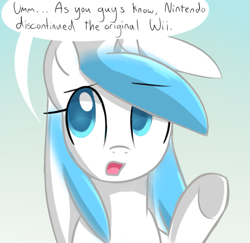 Size: 555x540 | Tagged: dead source, safe, artist:marytheechidna, species:pony, ask the console ponies, console ponies, nintendo, ponified, solo, wii, wii pony