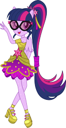Size: 3000x5752 | Tagged: safe, artist:aqua-pony, character:twilight sparkle, character:twilight sparkle (alicorn), character:twilight sparkle (scitwi), species:eqg human, equestria girls:dance magic, g4, my little pony: equestria girls, my little pony:equestria girls, spoiler:eqg specials, absurd resolution, female, glasses, legs, platform shoes, ponied up, scitwilicorn, simple background, smiling, solo, transparent background, vector, wings