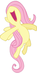 Size: 1000x2000 | Tagged: safe, artist:ocarina0ftimelord, character:fluttershy, species:pegasus, species:pony, episode:may the best pet win, g4, my little pony: friendship is magic, female, mare, nose in the air, simple background, solo, transparent background, vector, vector trace
