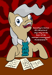 Size: 554x789 | Tagged: safe, artist:ambrosebuttercrust, character:mayor mare, bureaucracy, government, insanity, mad with power, pure unfiltered evil, tyrant, wat