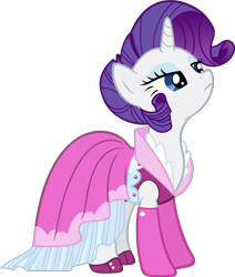 Size: 2000x2355 | Tagged: safe, artist:ocarina0ftimelord, character:rarity, episode:too many pinkie pies, g4, my little pony: friendship is magic, clothing, dress, female, simple background, solo, transparent background, vector