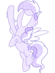 Size: 2048x2732 | Tagged: safe, artist:prismaticstars, oc, oc only, oc:starstorm slumber, species:pegasus, species:pony, ethereal mane, female, happy, nose in the air, simple background, smiling, solo, transparent background, vector