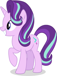 Size: 3882x5101 | Tagged: safe, artist:caliazian, character:starlight glimmer, species:pony, species:unicorn, episode:to change a changeling, g4, my little pony: friendship is magic, female, mare, show accurate, simple background, smiling, solo, transparent background, vector
