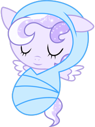Size: 2048x2732 | Tagged: safe, artist:prismaticstars, oc, oc only, oc:starstorm slumber, species:pegasus, species:pony, baby, baby pony, cute, female, foal, simple background, sleeping, solo, trace, transparent background, vector