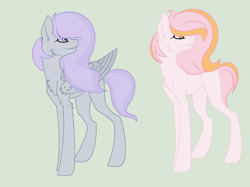 Size: 2992x2240 | Tagged: safe, artist:rose-moonlightowo, base used, oc, oc only, parent:big macintosh, parent:cheerilee, parent:double diamond, parent:princess luna, parents:cheerimac, parents:lunadiamond, species:earth pony, species:pegasus, species:pony, female, high res, mare, offspring, simple background