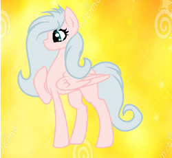 Size: 836x768 | Tagged: safe, artist:rose-moonlightowo, oc, oc only, parent:fluttershy, parent:spitfire, parents:spitshy, species:pegasus, species:pony, female, magical lesbian spawn, mare, offspring, solo