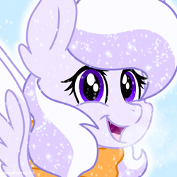 Size: 2048x2048 | Tagged: safe, artist:prismaticstars, oc, oc only, oc:starstorm slumber, species:pegasus, species:pony, bust, clothing, female, high res, mare, portrait, scarf, solo