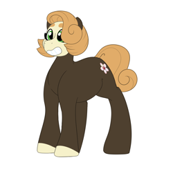 Size: 2804x2753 | Tagged: safe, artist:marukouhai, oc, oc only, oc:lucy, parent:cherry jubilee, parent:trouble shoes, species:earth pony, species:pony, female, high res, mare, offspring, simple background, solo, white background