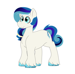 Size: 2804x2753 | Tagged: safe, artist:marukouhai, oc, oc only, oc:tony, parent:ivory, parent:rarity, parents:ivority, species:crystal pony, species:pony, high res, male, offspring, simple background, solo, stallion, white background