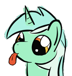 Size: 640x675 | Tagged: safe, artist:phat_guy, derpibooru original, character:lyra heartstrings, species:pony, species:unicorn, blep, bust, female, mare, portrait, reaction image, silly, simple background, solo, tongue out, transparent background