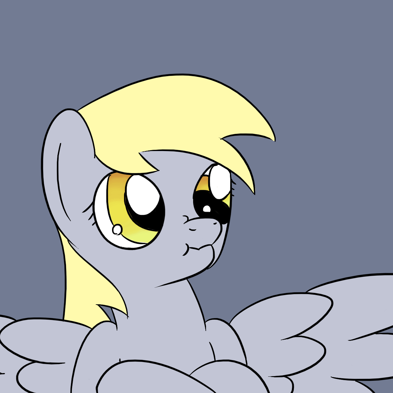 Size: 1280x1280 | Tagged: safe, artist:phat_guy, derpibooru original, character:derpy hooves, species:pegasus, species:pony, animated, blep, bust, crossed arms, crossed legs, cute, deal with it, female, mare, nose wrinkle, reaction image, scrunchy face, silly, simple background, solo, spread wings, sunglasses, tongue out, upright, wings