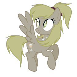 Size: 1729x1729 | Tagged: safe, artist:galaxyswirlsyt, oc, oc:muffinyves, parent:derpy hooves, parent:doctor whooves, parents:doctorderpy, species:pegasus, species:pony, derp, female, mare, offspring, simple background, solo, transparent background