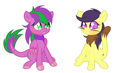 Size: 1347x815 | Tagged: safe, artist:galaxyswirlsyt, base used, oc, oc only, oc:cardamom, oc:firestorm swirl, parent:amethyst star, parent:capper dapperpaws, parent:saffron masala, parent:spike, parents:amespike, parents:saffer, species:abyssinian, species:dracony, lateverse, my little pony: the movie (2017), alternate universe, cat, catpony, commission, fangs, fur, hybrid, next generation, offspring, original species, scales, simple background, sitting, tail, transparent background, whiskers, wings