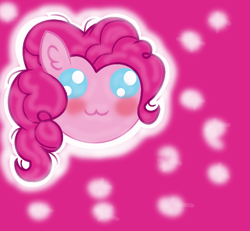 Size: 800x738 | Tagged: safe, artist:rose-moonlightowo, character:pinkie pie, species:pony, :3, bust, chibi, cute, diapinkes, female, portrait, solo